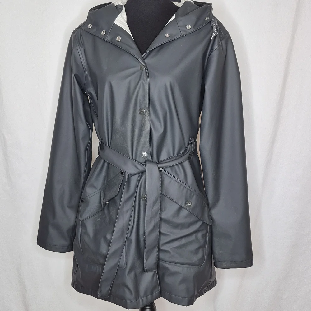 Helly Hansen Kirkwall Hooded Raincoat **Stains - Size L - Picture 3 of 16
